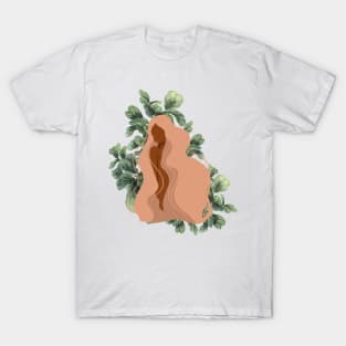 Plant lady abstract illustration 1 T-Shirt